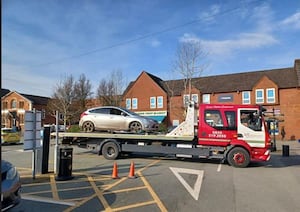 A car has been seized in Oswestry. Picture: West Mercia Police. 