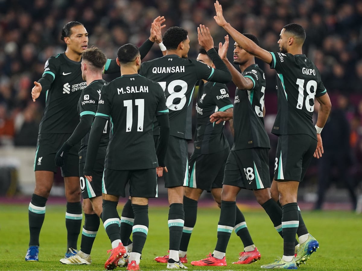 Liverpool hammer West Ham to sit pretty at top of Premier League