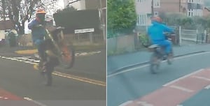 The rider was spotted pulling a 'dangerous' wheelie. Photo: Ketley and Oakengates Safer Neighbourhood Team 