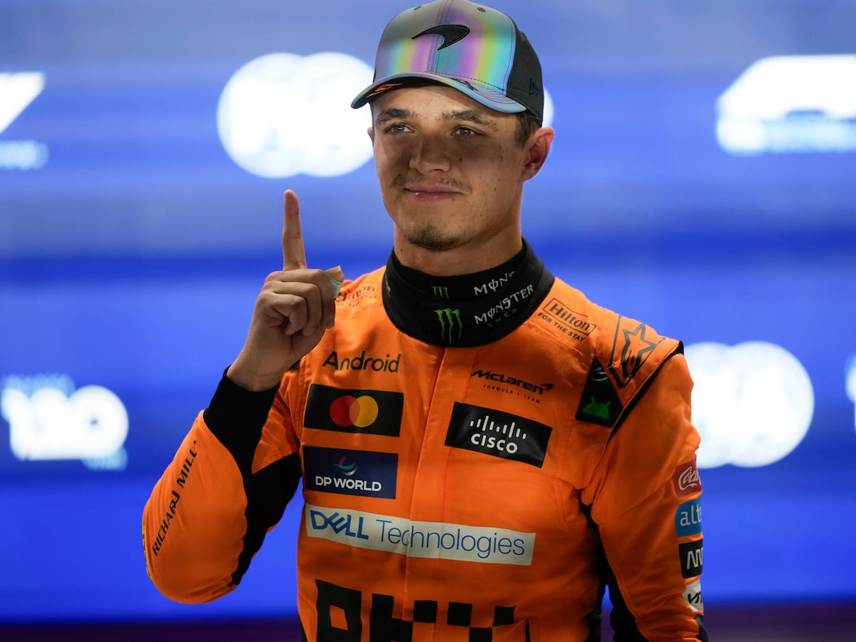 Lando Norris bounces back from championship loss with sprint race pole in Qatar