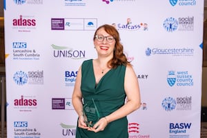 The Social Worker of the year Award Adult Social Worker of the Year winner, Chloe Lambert