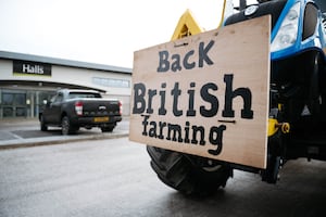 Scores of farmers turned up for the latest protest. Picture: Jamie Ricketts