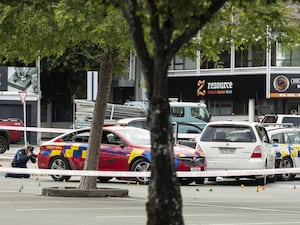 Police at the scene of the incident in Nelson, New Zealand