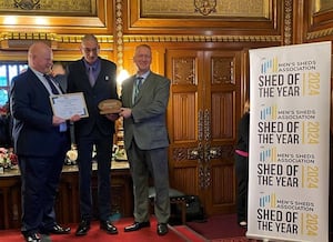 Mark Mantle of Ludlow Men's Shed, winner of the UK Men's Shed Association's Volunteer of the Year award