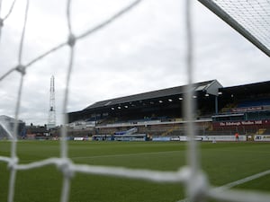 A general view of the pitch at Brunton Park, Carlisle.