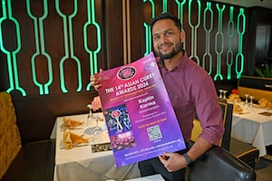 WOLVERHAMPTON COPYRIGHT NATIONAL WORLD TIM STURGESS 11/11/24. Kaptin Korma Indian restaurant has been shortlisted for the award. Pictured is Abdul Kolay at the restaurant to celebrate being nominated for Curry Restaurant of the Year, the only restaurant in the Black Country to be nominated.