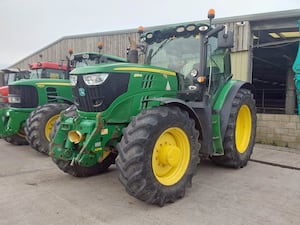 This 2013 John Deere 6150R tractor sold for £22,400.