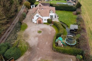 The properties feature a large driveway and gardens. Picture: Rightmove and Peter James Property. 