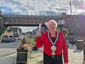 The Mayor of Shifnal gets into the festive spirit