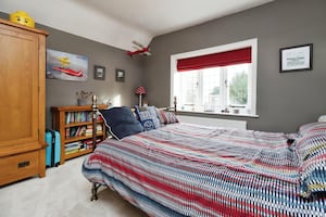 One of four bedrooms inside the stunning Shrewsbury home. Picture: Yopa. 