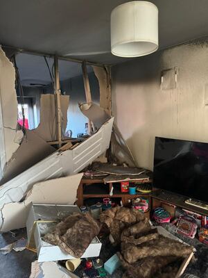 The fire has devastated the home, destroying clothing, bedding, toys and furniture. Picture: Bridgnorth Fire Station.