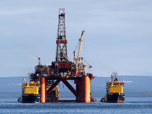 Oil rigs in Cromarty Firth