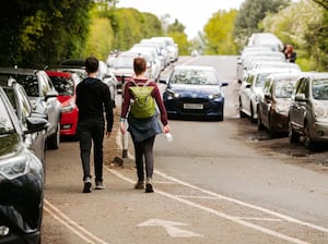 Parking at the Wrekin during the early May Bank Holiday weekend last year