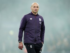 Steve Borthwick looks on at Twickenham