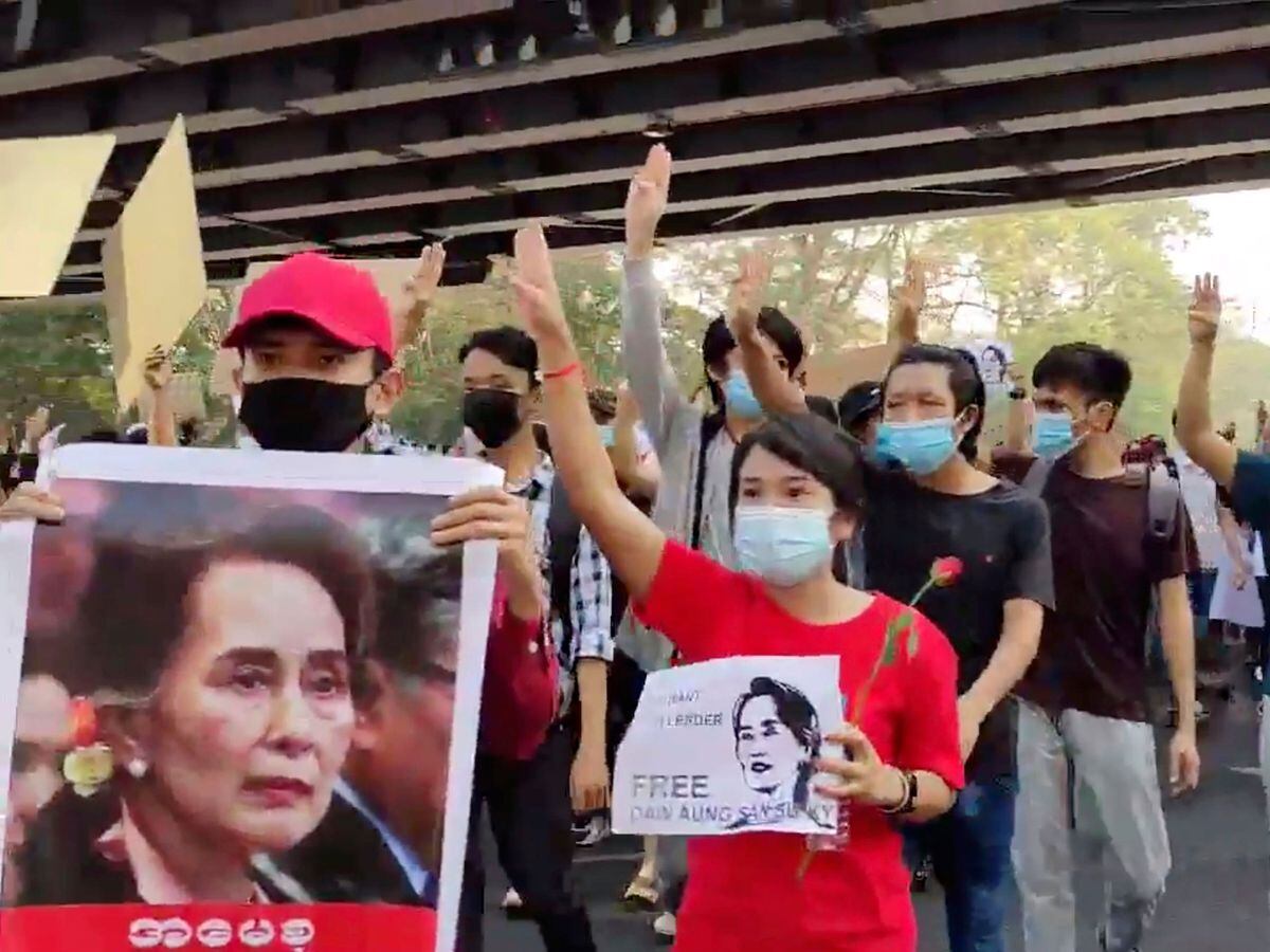 Thousands protest against army takeover in Myanmar’s biggest city ...