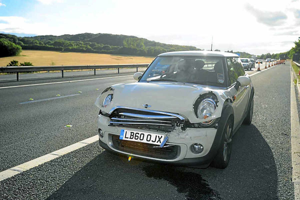 Drivers Caught In Long Tailbacks After Four Car Crash Blocks M54