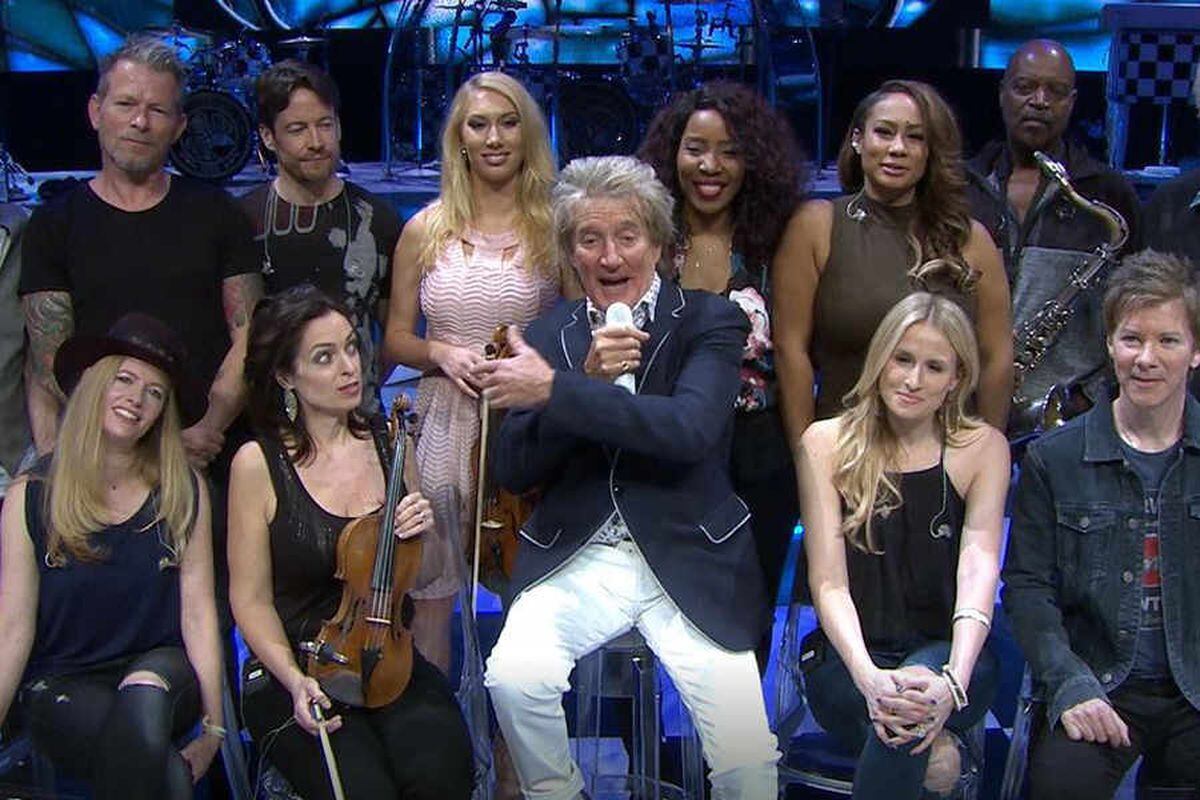Video Rod Stewart 'excited to be playing concert at Shrewsbury Town
