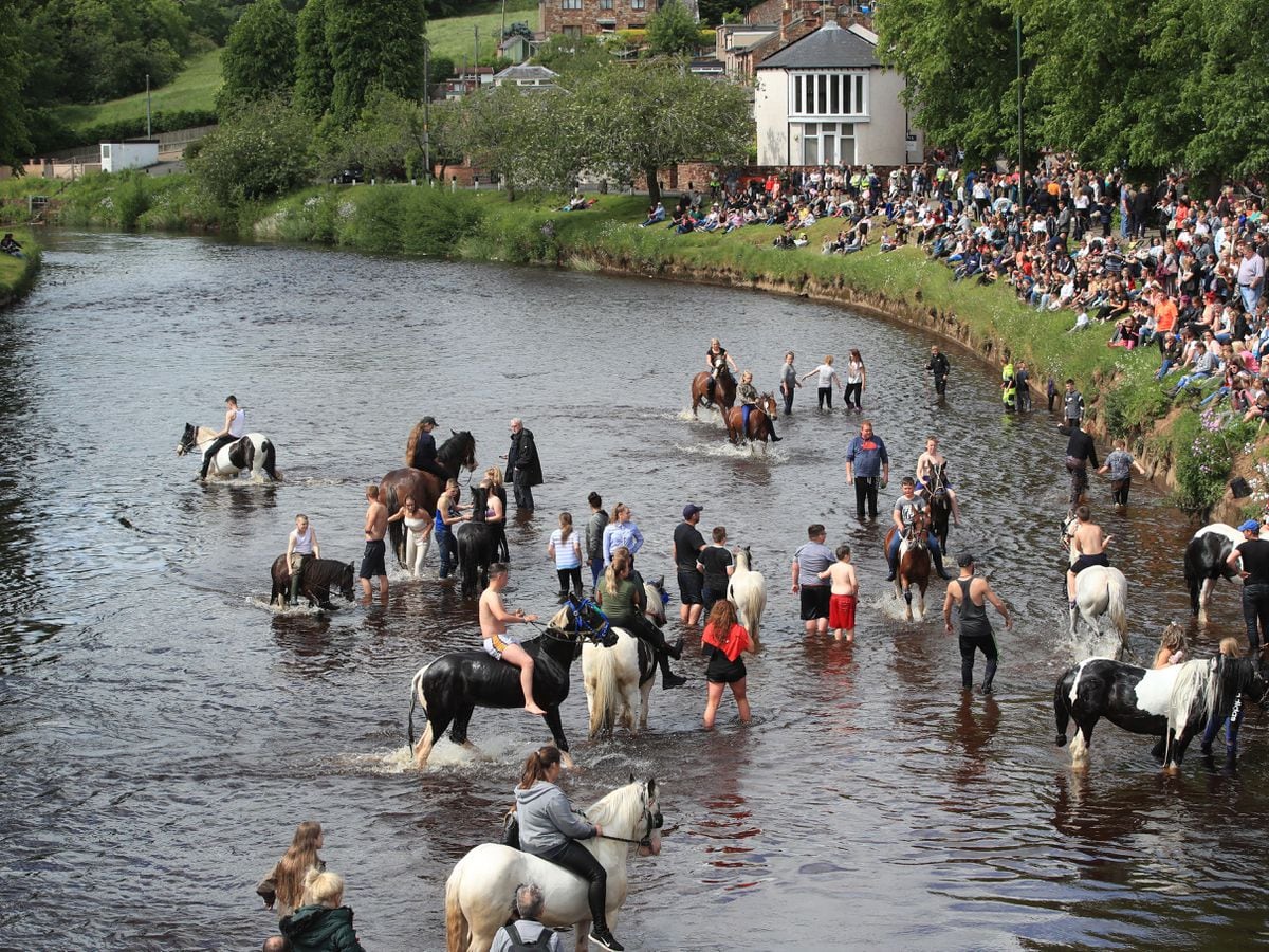 Travellers visit Appleby despite postponement of annual horse fair