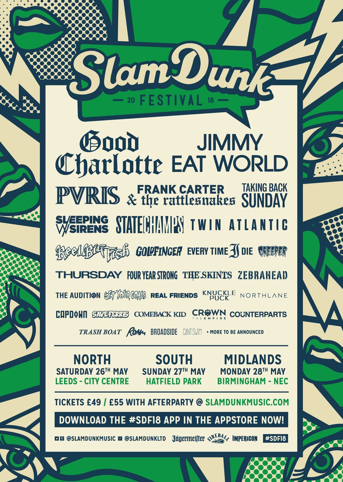 Slam Dunk 18 Reel Big Fish Goldfinger The Audition And Roam Added To Birmingham Event Shropshire Star